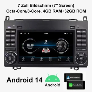 7" CarPlay für Mercedes-Benz Vito W639 Autoradio DSP Navigation +BT 8 Core 4+32G - Bild 1 von 16