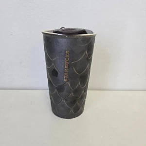 STARBUCKS 2016 ANNIVERSARY COLLECTION MERMAID SCALES CERAMIC TUMBLER 10 FL OZ - Picture 1 of 8