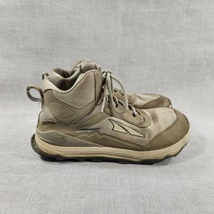 Altra Lone Peak Womens Size 10 Beige Mid-Top Trail Hiking Boots Shoes Lace Up - Picture 1 of 14