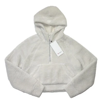 NWT Lululemon Scuba Oversized Half Zip Fleece Hoodie in White Opal XS/S - Image 1 of 4