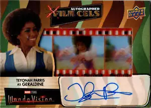 2022 Upper Deck Marvel WandaVision Autographed Film Cels Card FCA-TP2 T. Parris - Picture 1 of 2