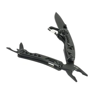 Outdoor Multitool Camping Tool M-Tac Type 6 Black Survival Folding Stainless - Picture 1 of 12