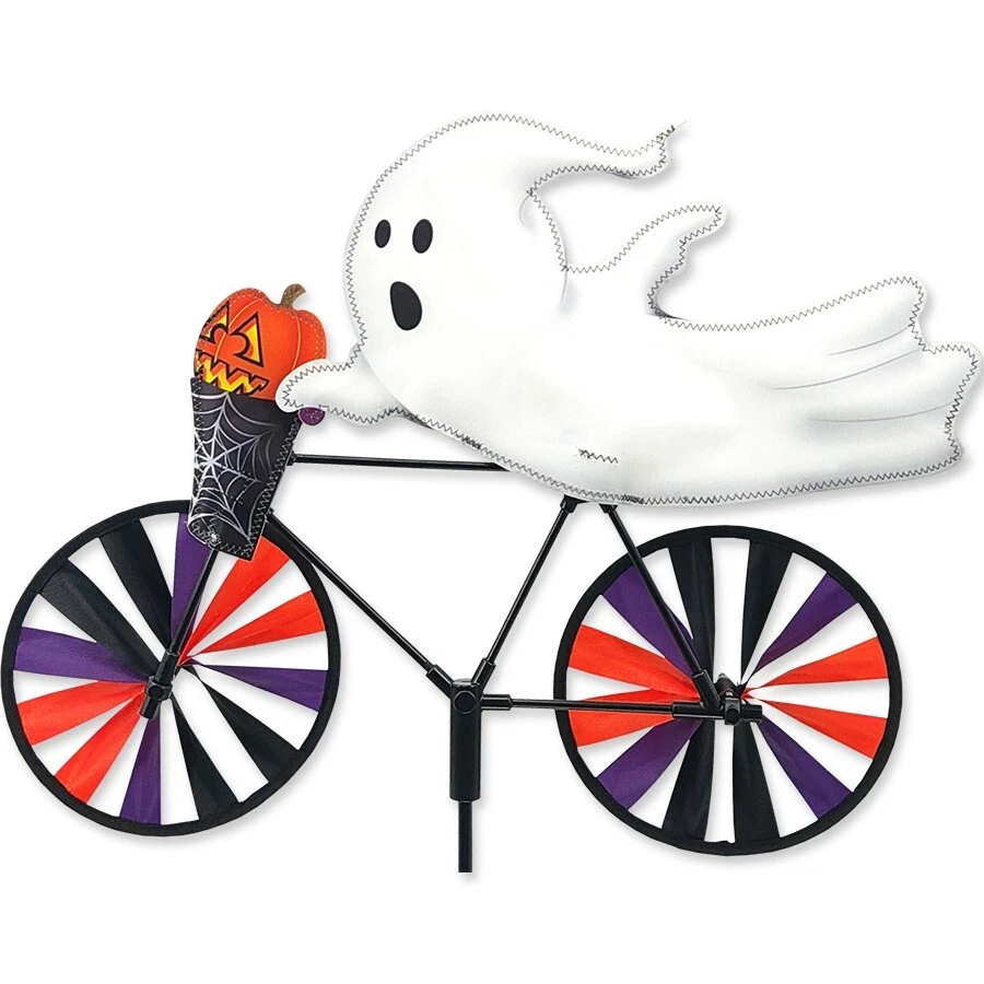 Bicicleta de calabaza fantasma de Halloween Wind Spinner 20" Foto 1 de 1