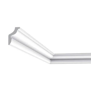 Orac Decor Crown Moulding 1-1/8"X1-3/4"X78-3/4" Plain Polystyrene Primed White - Picture 1 of 4
