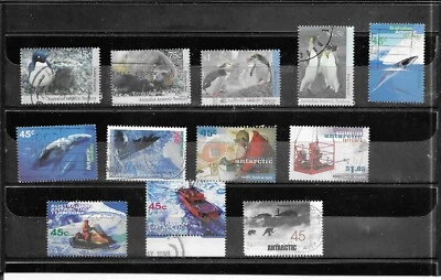 AUSTRALIA ANTARCTICA 1992-1999. SELECTION OF 12. FINE USED. AS PER SCAN. - Image 1 of 3