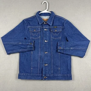 Wrangler M-159 Denim Jacket Boys XL Blue Unlined Prewashed 1084145PW MINT EUC - Picture 1 of 18