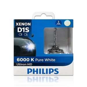 Philips Ultinon D1S HID Xenon Headlight Bulbs 85410WXX2 6000K 35W - Pack of 2 - Picture 1 of 9