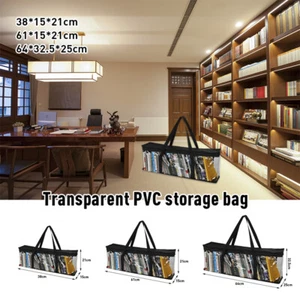 Large Clear Holds DVD CD Storage Organizer Easy Zip Closure Carry Bag Dustproof - Afbeelding 1 van 16
