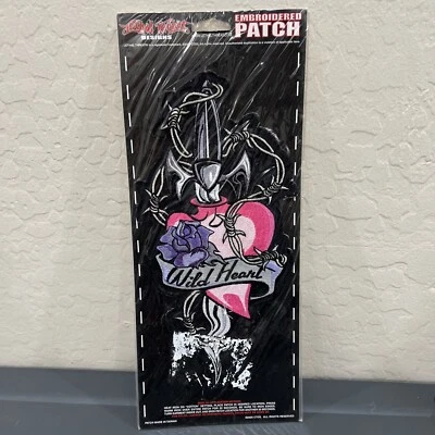 Adesivo de coração e adaga LETHAL THREAT 11x5.5 LT30026 novo e antigo motociclista - Imagem 1 de 4