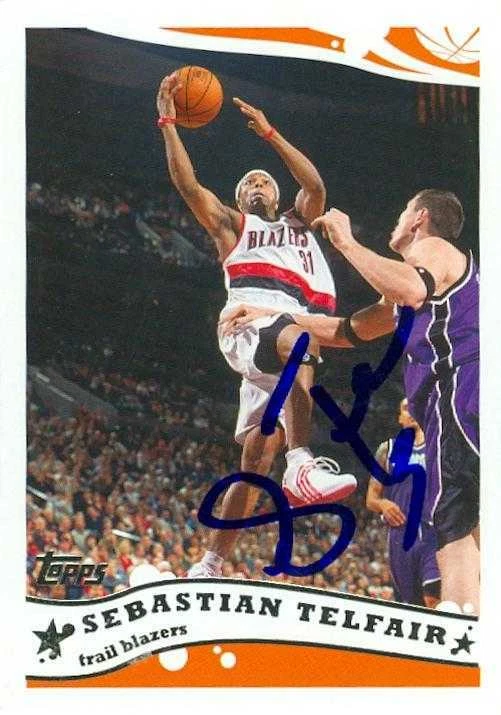 Sebastian Telfair autographed Basketball Card (Trail Blazers) 2005 Topps #84 - Image 1 of 1