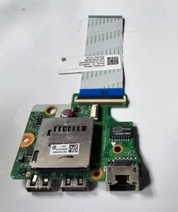 Tarjeta SD USB Ethernet para computadora portátil HP Pavilion 15-AK085NA DAX1PDTB8D0 y cable flexible - Imagen 1 de 2