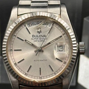 Seville 4410103 Auto Watch 15.5cm 6.1in 36mm 3.6cm Working Date Men's Used - Picture 1 of 9