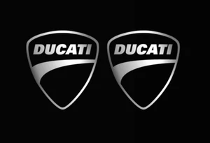 2 x DUCATI LOGO 60mm Emblem Aufkleber • Sticker • Schriftzug • 40 versch. Farben - Bild 1 von 41