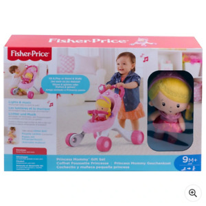 Fisher-Price Princess Stroll-Along Geschenkset mit Spieluhr und Puppe