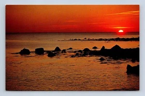 Dawn-Old Harbor Point Block Island Rhode Island Postkarte unbesendet - Bild 1 von 2