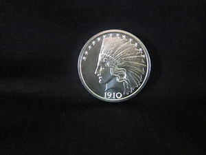 Edición limitada $10 Indian Commemorative HR 2 oz. Redondo BU plateado hecho en EE. UU. - Imagen 1 de 2