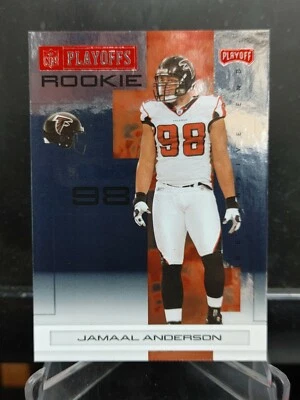 Jamaal Anderson RC - 2007 Playoff Red Metalized #137 serial /399 Atlanta Falcons - Image 1 of 2