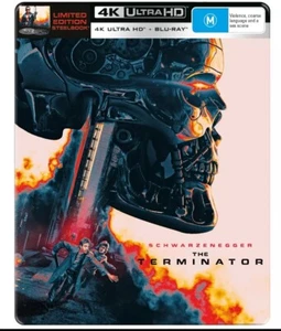 The TERMINATOR 40th Anniversary Limited Edition (Steelbook)4k Ultra HD + Blu Ray - Picture 1 of 4