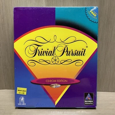 1994 Trivial Pursuit CD-Rom PC Edition For Windows - Sealed!! - Image 1 of 2