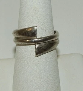 Anillo modernista de plata esterlina - diseño noruego 925 ND talla 7,5 Noruega - Imagen 1 de 2