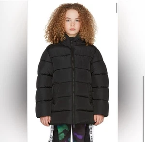 MSGM Black Hooded Puffer Jacket - Picture 1 of 3