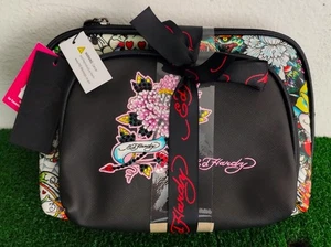 Ed Hardy Love Kills Slowly 2 Pc. Vegan Cosmetic Bag Set NWT - Picture 1 of 2