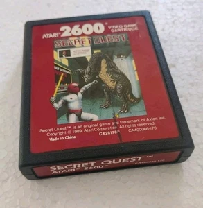 Cartuccia videogioco Atari 2600 Secret Quest CX26170P Atari console ✅ - Foto 1 di 3