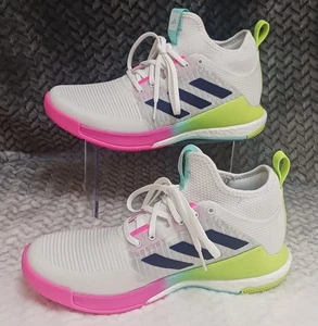Adidas Crazyflight Mid Damen-Volleyballschuhe weiß pink HP3337 Größe 5,5 neu - Bild 1 von 8