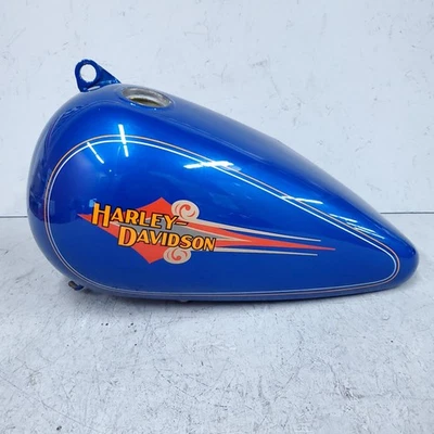 Левый бензобак Harley-Davidson Heritage Softail FLSTC Candy Sapphire 61427-92VT - Изображение 1 из 4