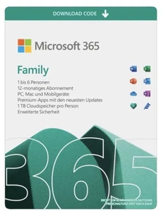 Microsoft Office M365 Family 6 User , deutsch oder englisch - Bild 1 von 2