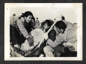 China Press Photo Militia Girls Work in Commune Culture Revolution Xinhua News - Picture 1 of 2