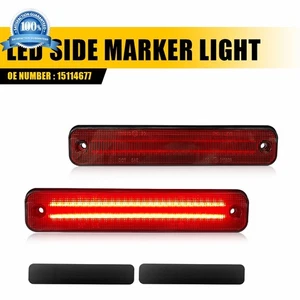 2X Rear Red 2-Row LED Side Marker Signal Lights Lamps For 2003-2009 Hummer H2 - Picture 1 of 12