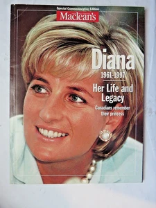 Maclean's Magazine Princess Diana 1961-1997 Life Legacy Special Commemorative Ed - Picture 1 of 2