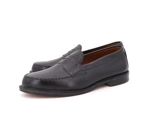 NUEVO | MOCASÍN ALLEN EDMONDS PATRIOT PUNTADA DELANTAL 9.5 3E CUERO NEGRO ANCHO $445 - Imagen 1 de 14
