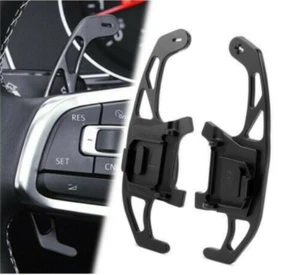 BLACK Aluminium Paddle Shift Gear Extension for VW MK7-7.5 Golf GTI-R-GTD DSG - Picture 1 of 8