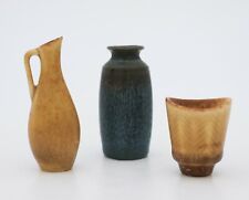 3 Miniature Vases - Carl-Harry Stålhane Rörstrand Scandinavian Midcentury Modern