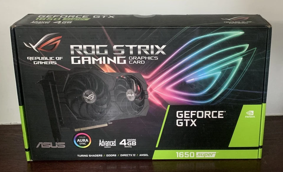 NEW ASUS GeForce GTX 1650 4GB GDDR6 Graphics Card (ROG-STRIX-GTX1650S-A4G-GAMING - Image 1 of 1