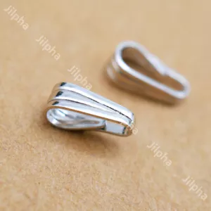 Fianza a presión cónica de plata de ley Hágalo usted mismo Hallazgos Colgante Dije Conector A5335 - Imagen 1 de 10