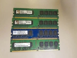 Kingston 1GB 1Rx8 PC2-6400U KCM633-ELC + 2 Other Generic 1GB Modules (4GB TOTAL) - Picture 1 of 6