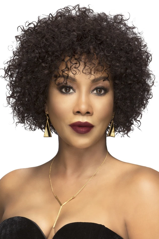 SPRING - VIVICA A FOX BRAZILIAN REMI 100% HUMAN HAIR FULL WIG TIGHT SPIRAL CURL - Image 1 of 4