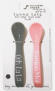 Tunno Tots Silicone Spoon Set, Age 6+ Months, Toddler Feeding and Eating - Picture 1 of 1