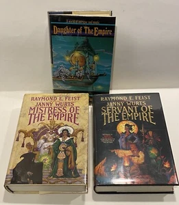 2X & 3X SIGNED REVIEW DAUGHTER, SERVANT, MISTRESS of the EMPIRE  RAYMOND FEIST!! - Picture 1 of 20