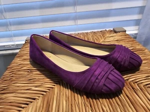 Ollio Women's Shoes Faux Suede Pleated Comfort Ballet Flats Size 7 - Picture 1 of 9