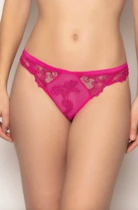 Lise Charmel Womens Magenta Dressing Floral Thong L38004 Size XL - Picture 1 of 4