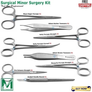Surgical Minor Surgery Kit For Wound Closure Suturing Biopsy Tools INSTUMAX - Picture 1 of 9