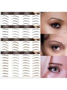 6D Eyebrows Tattoo Real Look Sticker False Eyebrow Waterproof Stick On Makeup UK - Picture 1 of 22