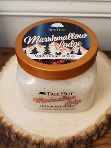 Tree Hut MARSHMALLOW LODGE shea sugar scrub 18oz original Limied Ed RARE HTF - Picture 1 of 4