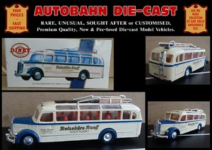 MERCEDES-BENZ DIESEL BUS 1950; RETRO DINKY 1:50 SCALE COLLECTORS DIECAST MODEL - Picture 1 of 24