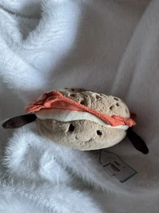 Jellycat Amuseable Bagel Food Bakery NYC Exclusive Soft Plush Toy Stuffed NWT - Picture 1 of 3