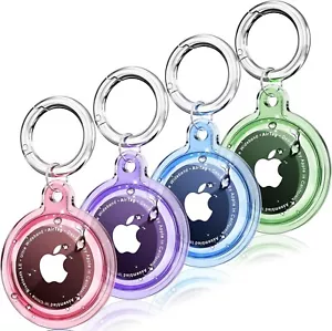 4er Pack Wasserdicht Airtags Halter, Airtag Case Schlüsselanhänger für Apple Airtag - Bild 1 von 7